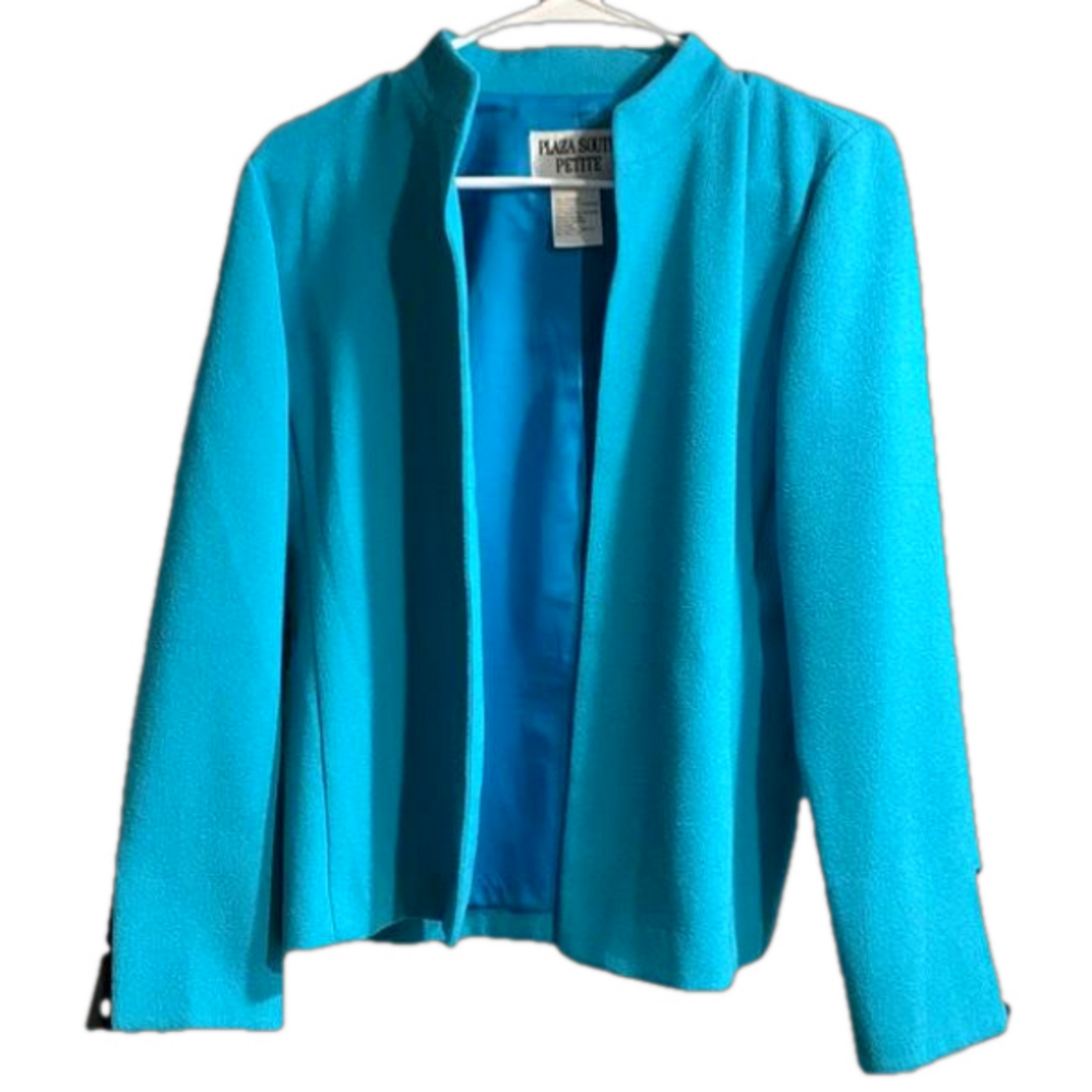Plaza South Petite 6P Baby Blue Blazer